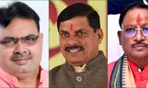 राजस्थान, मध्य प्रदेश और छत्तीसगढ़ के नए मुख्यमंत्रियों ने दिल्ली में नड्डा से मुलाकात की राजस्थान, मध्य प्रदेश और छत्तीसगढ़ के नए मुख्यमंत्रियों ने दिल्ली में नड्डा से मुलाकात की