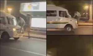 दिल्ली में गाड़ी के बोनट पर व्यक्ति को घसीटता हुआ ले गया ड्राइवर दिल्ली में गाड़ी के बोनट पर व्यक्ति को घसीटता हुआ ले गया ड्राइवर