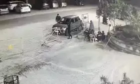 कार पर नहीं था सोसाइटी का स्टिकर, गार्ड के रोकने पर दरोगा ने मारा थप्पड़, सीसीटीवी में कैद घटना