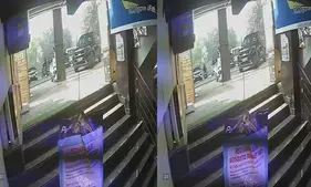 नोएडा में कार का शीशा तोड़ कर ले गए सामान, सीसीटीवी में रिकॉर्ड घटना