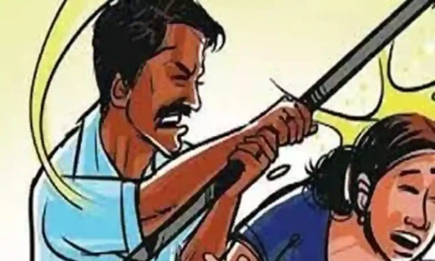 शख्स ने पत्नी और दो बच्चों की बैट से पीटकर की हत्या