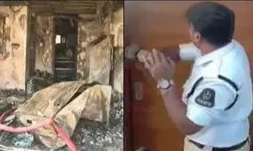 हैदराबाद पुलिस ने परिवार को आग से बचाया हैदराबाद पुलिस ने परिवार को आग से बचाया