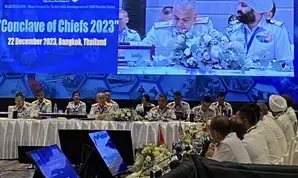 भारत, फ्रांस, ईरान, इटली, रूस, सऊदी अरब के नौसेना प्रमुखों का सम्मेलन