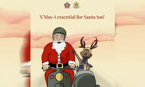 हो हो हो! मुंबई ट्रैफिक पुलिस की ओर से क्रिसमस की शुभकामनाएं