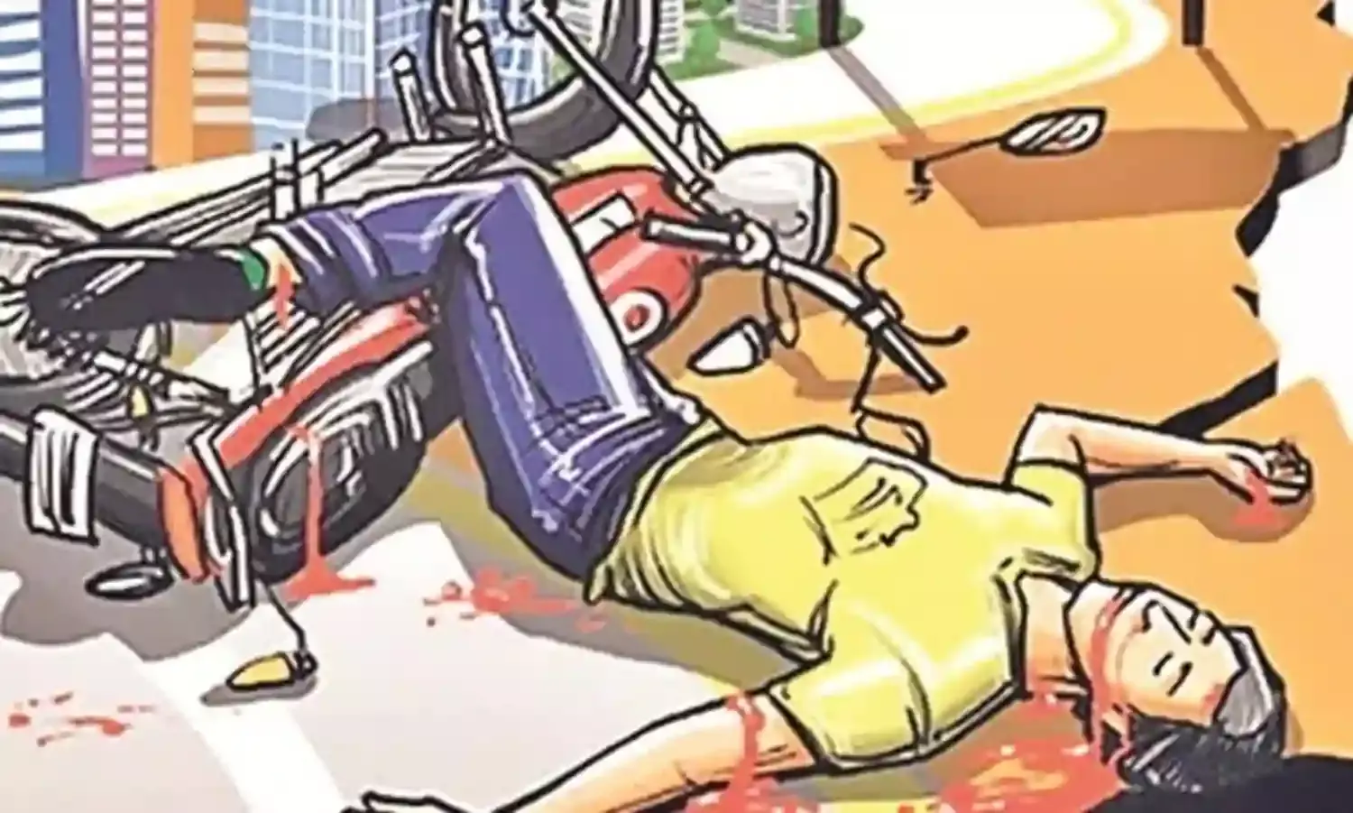 तेज रफ्तार दोपहिया बैलगाड़ी से भिड़ी, चालक की मौत