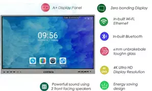 कॉर्निया ने भारत में 11 लाख रुपये में 110 इंच का इंटरैक्टिव फ्लैट पैनल किया लॉन्च कॉर्निया ने भारत में 11 लाख रुपये में 110 इंच का इंटरैक्टिव फ्लैट पैनल किया लॉन्च