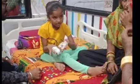 खेलते समय पत्थर के नीचे बैठे नाग ने बालिका को डसा
