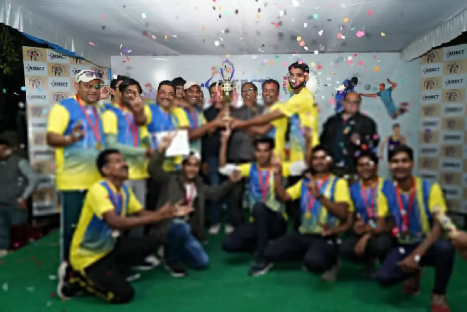 आईसेक्ट एनुअल स्पोर्ट्स मीट 2023 का भव्य समापन, एजीयू टीम बनी क्रिकेट चैम्पियन