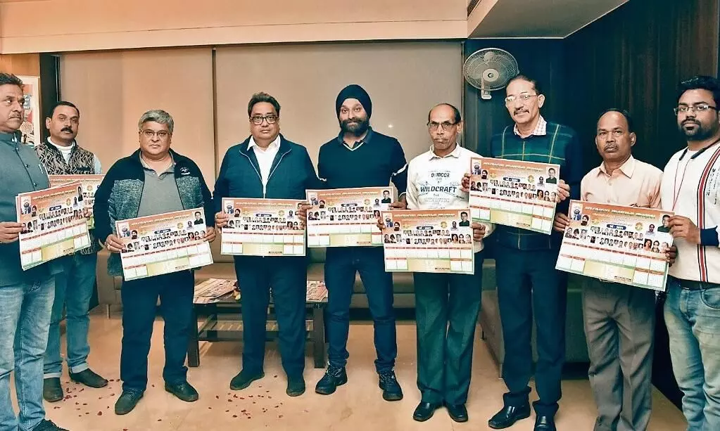 मप्र कर्मचारी कांग्रेस का कैलेण्डर विमोचित मप्र कर्मचारी कांग्रेस का कैलेण्डर विमोचित