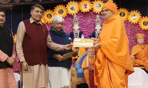 श्री राम मंदिर अयोध्या के प्रतिनिधि मंडल ने अक्षरधाम और BAPS संस्था को दिया भावभरा निमंत्रण