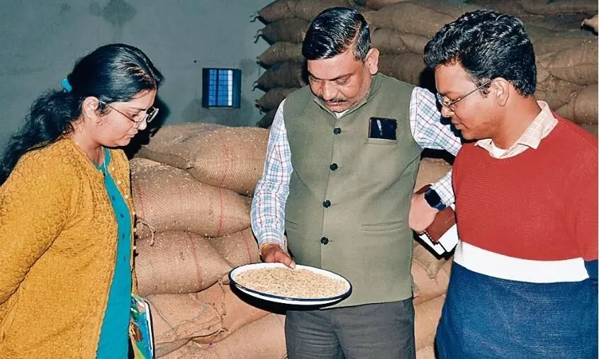 शहपुरा के दो गोदामों में पहुँची भोपाल की टीम को मिलीं सवा लाख मिलावटी धान की बोरियाँ शहपुरा के दो गोदामों में पहुँची भोपाल की टीम को मिलीं सवा लाख मिलावटी धान की बोरियाँ