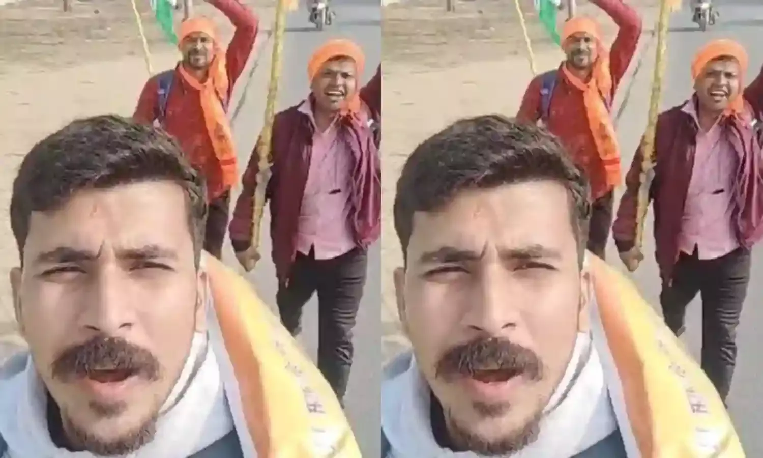 अयोध्या यात्रा पर पैदल ही निकले राम भक्ति में डूबे ये दो भक्त, मेरठ पहुंचे तो एक और युवक इनके कारवां में हुआ शामिल