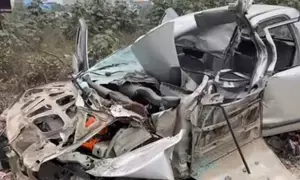 बिजनौर में कार और टैक्टर ट्रॉली की टक्कर में 3 लोगों की मौत
