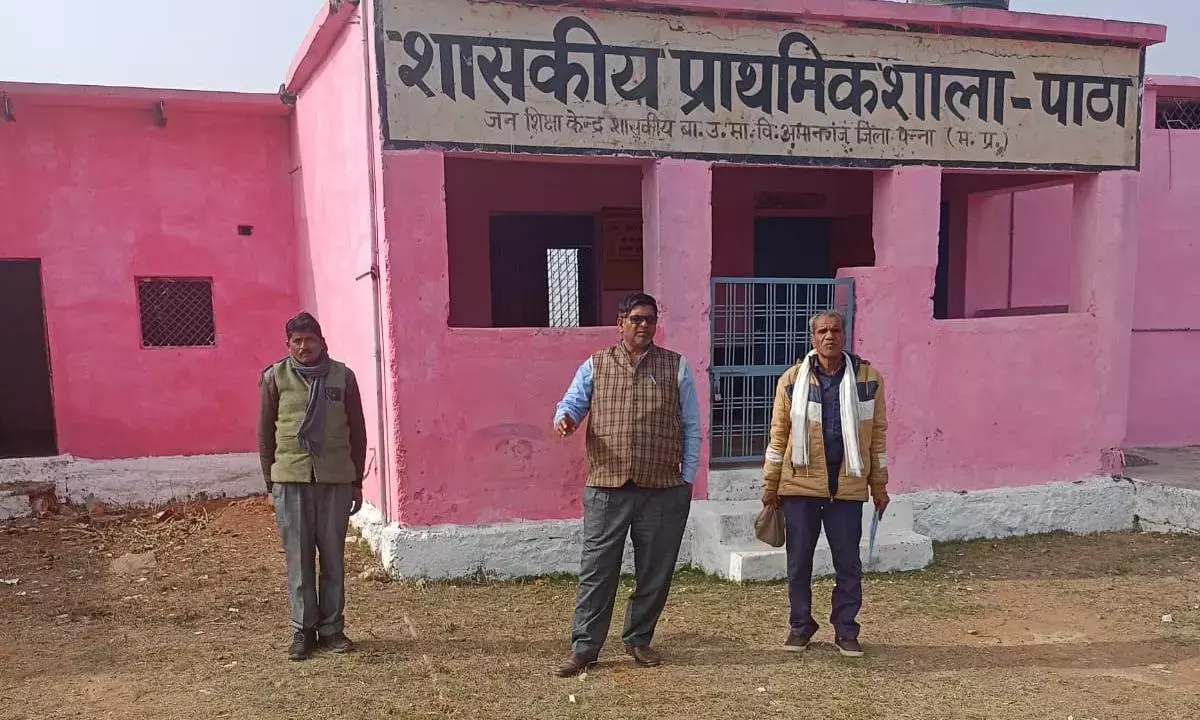 विद्यालय खुलने के समय में भवन में लटका ताला, छात्रों के भविष्य के साथ खिलवाड़