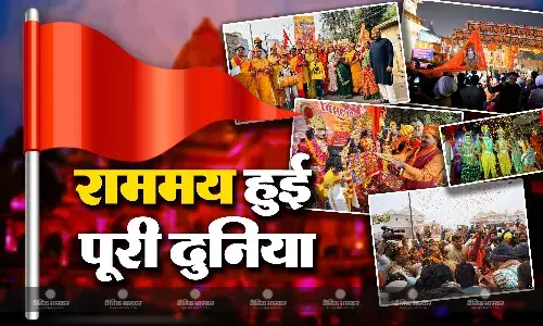 विदेशों में भी रामलला के प्राण-प्रतिष्ठा की धूम, टाइम्स स्क्वायर पर फीचर हुईं भगवान राम और मंदिर की 3डी तस्वीरें