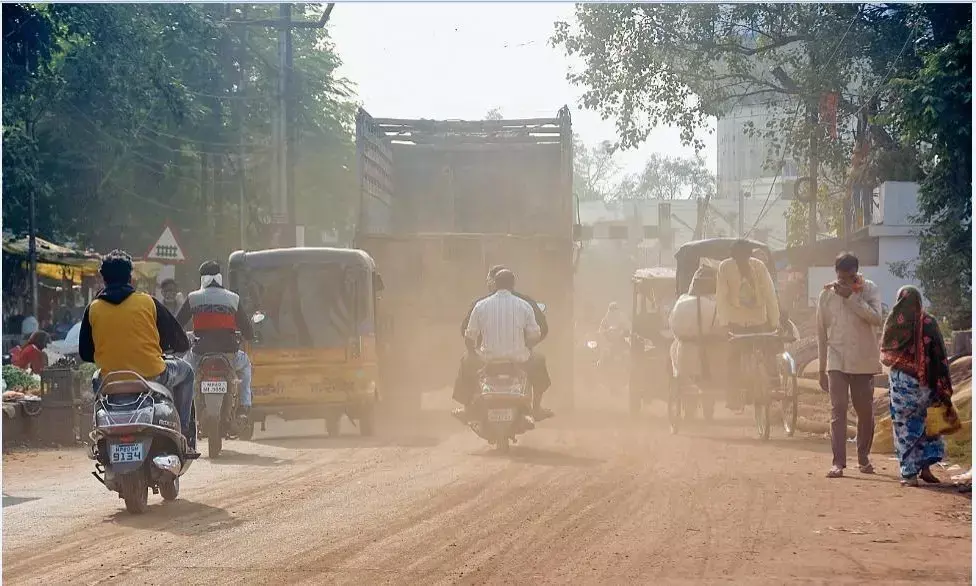 चार हिस्सों में अधारताल की एयर क्वाॅलिटी खराब