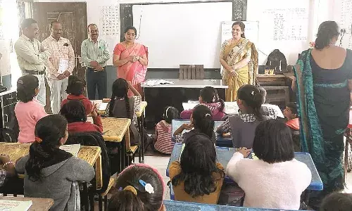 मुख्यमंत्री मेरी शाला सुंदर शाला अभियान के तहत मनपा शाला का लिया गया जायजा
