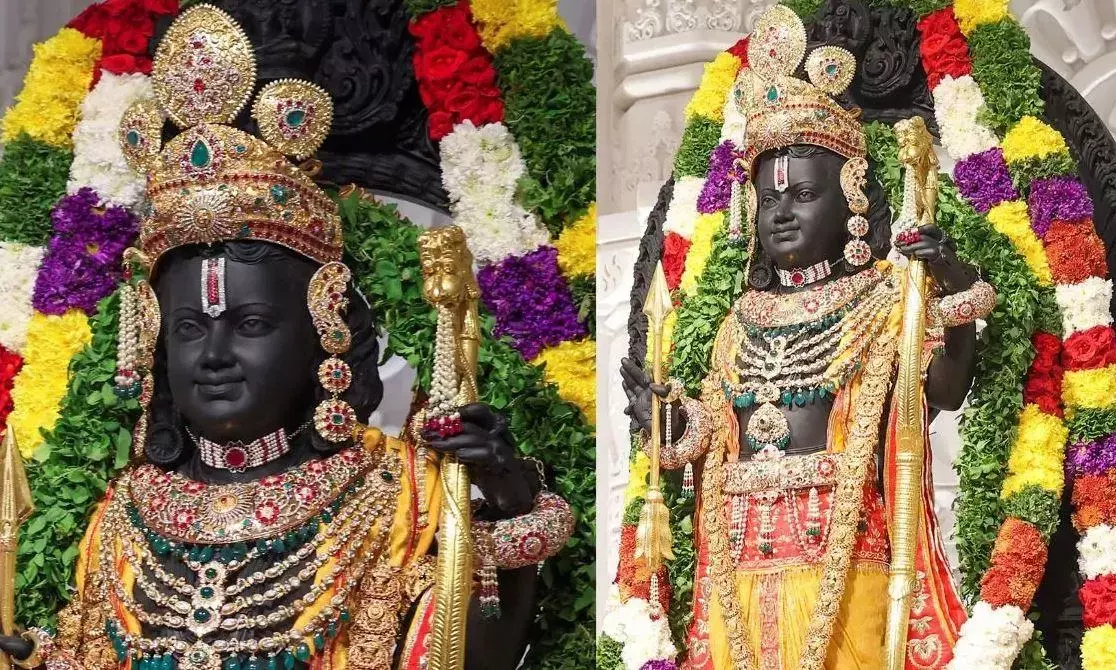 रामलला के दर्शन को उमड़ रहे लाखों भक्त, भीषण ठंड में भी लग रही है लंबी कतारे, हो रही है करोड़ों की चढ़ोत्तरी