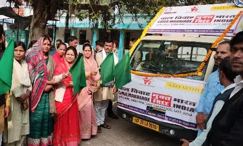 बाल विवाह मुक्त पन्ना के लिए चला रथ, जिला पंचायत अध्यक्ष ने दिखाई हरी झण्डी