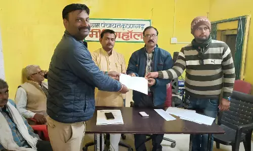 ग्राम पंचायत कृष्णगढ़ में स्वामित्व योजना के तहत वितरित किए गए पट्टन ग्राम पंचायत कृष्णगढ़ में स्वामित्व योजना के तहत वितरित किए गए पट्टन