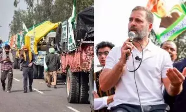 किसान आंदोलन को लेकर राहुल गांधी ने दी पहली गारंटी, कहा - किसानों को स्वामीनाथन कमीशन के तहत मिलेगी MSP किसान आंदोलन को लेकर राहुल गांधी ने दी पहली गारंटी, कहा - किसानों को स्वामीनाथन कमीशन के तहत मिलेगी MSP