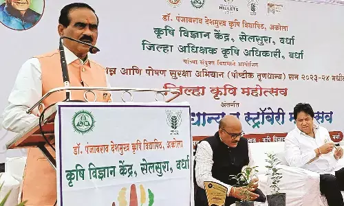 आबंटकर ने कहा - कृषि विज्ञान केंद्र की तकनीक का लाभ जरूर उठाएं किसान