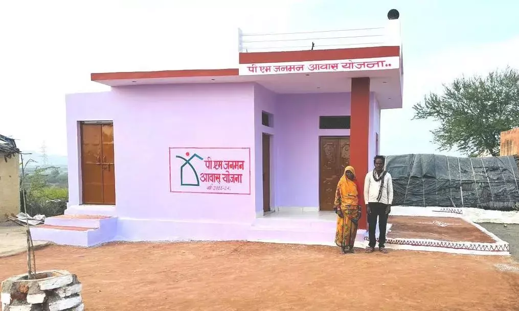 पीएम जनमन आवास योजना से शिवपुरी जिले में बना पहले लाभार्थी का पक्का घर