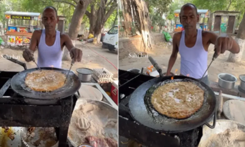 सोशल मीडिया पर वायरल हो रहा हार्ट अटैक पराठा का वीडियो, खाने वाले की सेहत बिगड़ने की गारंटी पक्की