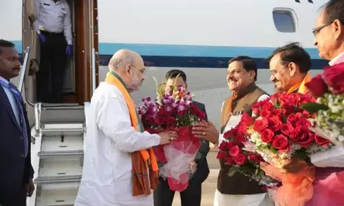 केंद्रीय गृह मंत्री शाह के भोपाल आगमन पर मुख्यमंत्री मोहन यादव ने स्वागत किया एवं विदाई भी दी