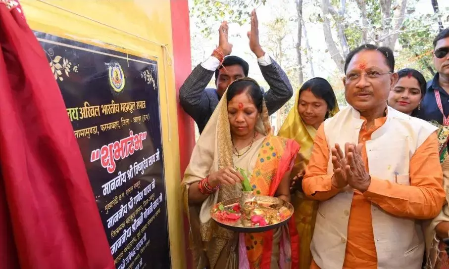 मुख्यमंत्री ने किया गिरी गोवर्धन पर्वत-तामामुंडा में सांस्कृतिक मंडप का शुभारंभ