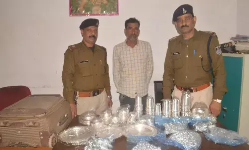 10 किलो चांदी के जेवर के साथ आरोपी गिरफ्तार