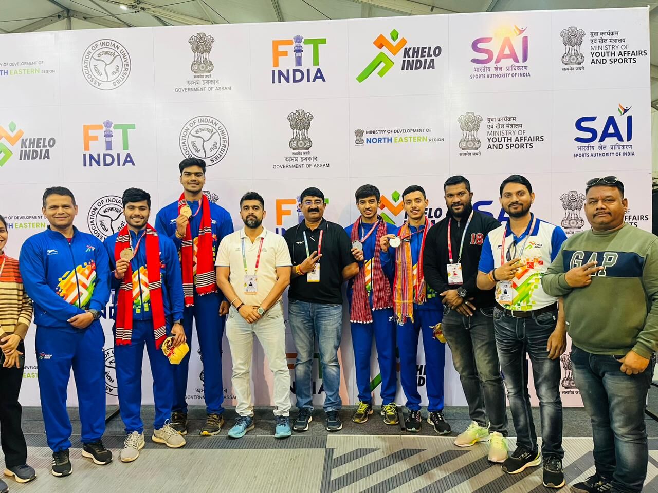 चौथे खेलो इंडिया यूनिवर्सिटी गेम्स में 4 गोल्ड, 5 सिल्वर और 1 ब्रोंज के साथ आरएनटीयू को देश में मिला 16वां स्थान