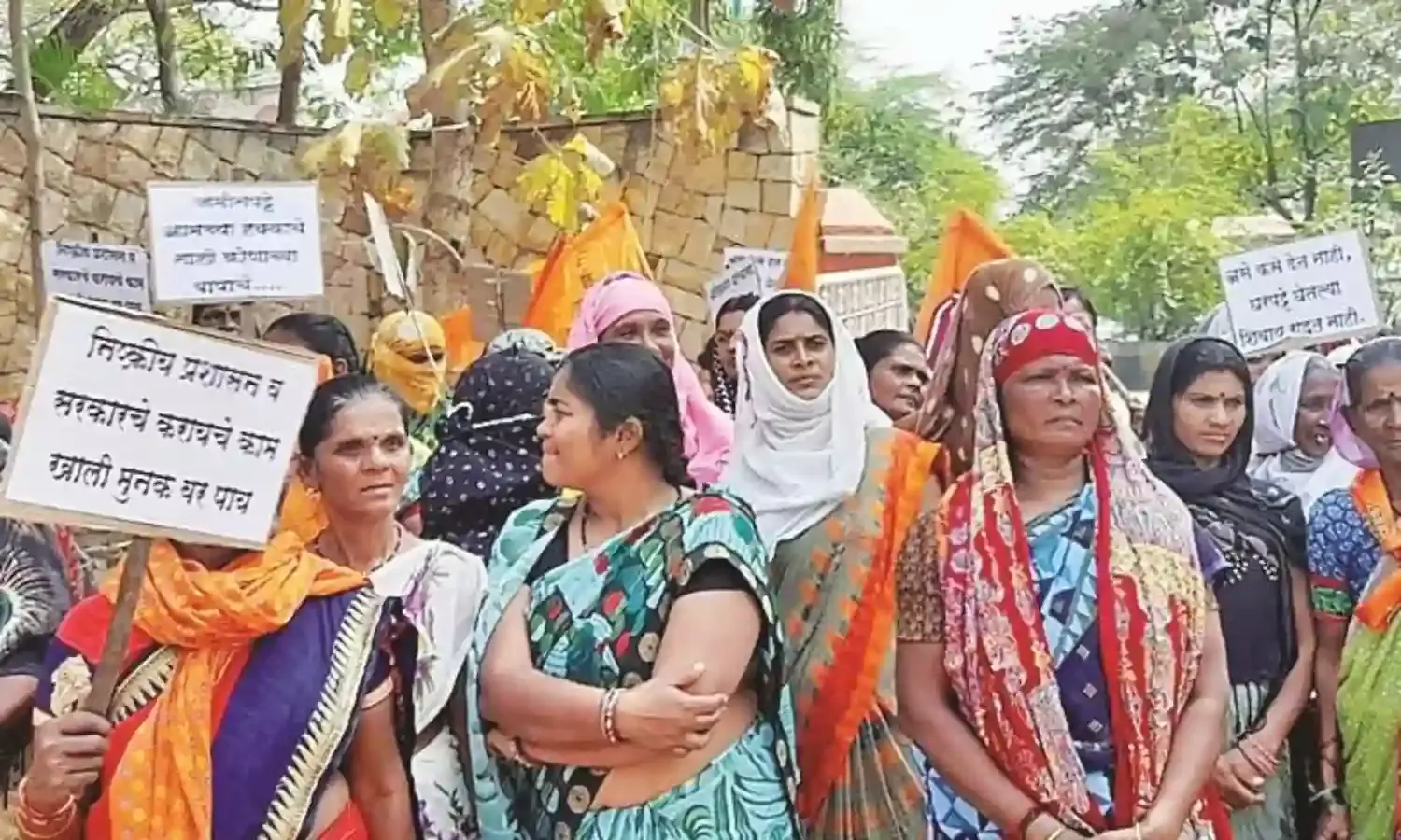 बोरगांव मेघे के गिट्टी खदान इलाके के नागरिकों ने स्थाई पट्टे देने की मांग की