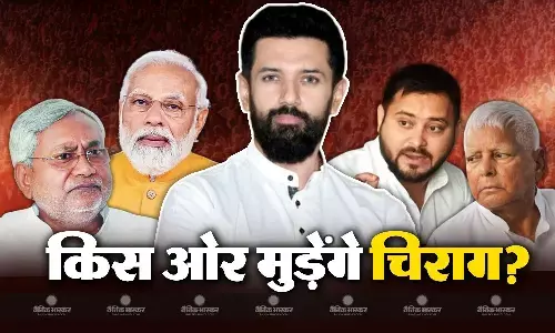 इंडी ब्लॉक में चिराग पासवान को शामिल करने के लिए बिछ गई बिसात, 10 सीटों का ऑफर! इंडी ब्लॉक में चिराग पासवान को शामिल करने के लिए बिछ गई बिसात, 10 सीटों का ऑफर!