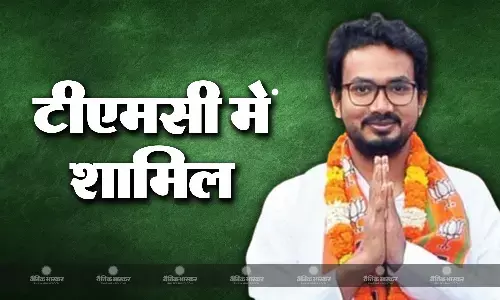 टीएमसी में शामिल  हुए बीजेपी विधायक मुकुट मणि अधिकारी