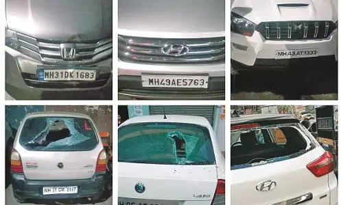 मनोरोगी ने गांधीबाग दवा मार्केट में फोड़ीं दो दर्जन कारें , लोगों ने की पिटाई