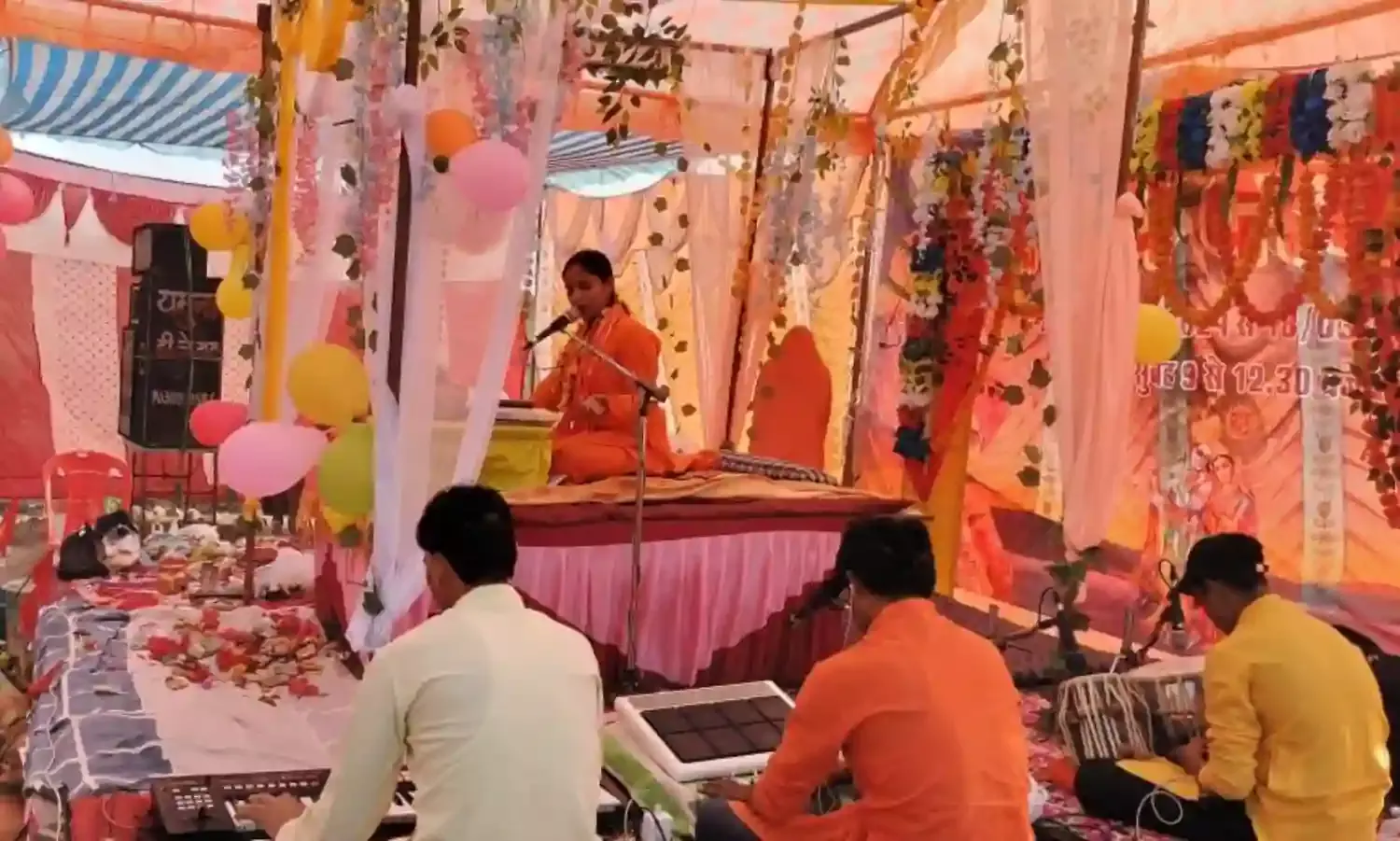 गजना के सिद्धबाबा में चल रही है श्रीमद भागवत कथा, भगवान श्रीकृष्ण का धूमधाम के साथ मनाया गया जन्मोत्सव