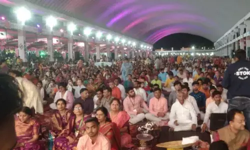 हवन से हुआ तीन दिवसीय सहजयोग महोत्सव का आगाज, विश्व शांति की प्रार्थना की हवन से हुआ तीन दिवसीय सहजयोग महोत्सव का आगाज, विश्व शांति की प्रार्थना की