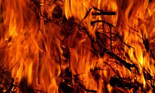 कचरा जलाने लगाई आग बुझाते समय बुरी तरह झुलसा बुजुर्ग, हुई दर्दनाक मौत कचरा जलाने लगाई आग बुझाते समय बुरी तरह झुलसा बुजुर्ग, हुई दर्दनाक मौत