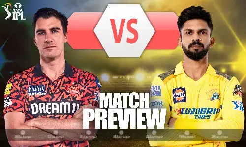 हैदराबाद में सनराइजर्स के सामने सुपर किंग्स की चुनौती, जानिए दोनों टीमों की पॉसिबल प्लेइंग-11 हैदराबाद में सनराइजर्स के सामने सुपर किंग्स की चुनौती, जानिए दोनों टीमों की पॉसिबल प्लेइंग-11