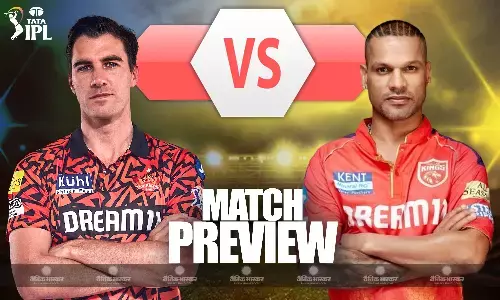 पंजाब किंग्स के सामने सनराइजर्स हैदाराबाद की चुनौती, जानिए दोनों टीमों की पॉसिबल प्लेइंग-11 पंजाब किंग्स के सामने सनराइजर्स हैदाराबाद की चुनौती, जानिए दोनों टीमों की पॉसिबल प्लेइंग-11