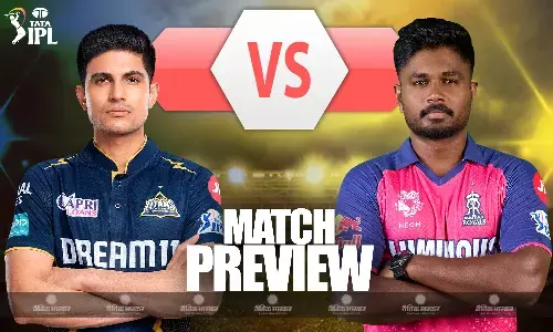 राजस्थान रॉयल्स का विजयरथ रोकने उतरेगी गुजरात टाइटंस, जानिए दोनों टीमों की पॉसिबल प्लेइंग-11 राजस्थान रॉयल्स का विजयरथ रोकने उतरेगी गुजरात टाइटंस, जानिए दोनों टीमों की पॉसिबल प्लेइंग-11