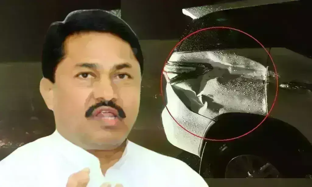 महाराष्ट्र कांग्रेस अध्यक्ष की कार को ट्रक ने मारी टक्कर, बाल-बाल बचे पटोले