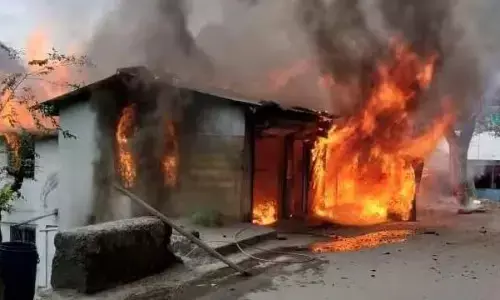 मझगवां थाना क्षेत्र में हुई बड़ी दुर्घटना, अज्ञात कारणों से घर में लगी आग