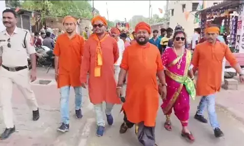 श्री बजरंग सेना के तत्वाधान में छत्तीसगढ मे निकाली गई भव्य शोभायात्रा हजारों की संख्या में निकाली गई शोभायात्रा