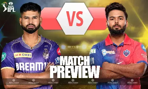 ईडन गार्डन्स के मैदान पर कोलकाता नाइट राइडर्स और दिल्ली कैपिटल्स की जंग, जानिए दोनों टीमों की पॉसिबल प्लेइंग-11 ईडन गार्डन्स के मैदान पर कोलकाता नाइट राइडर्स और दिल्ली कैपिटल्स की जंग, जानिए दोनों टीमों की पॉसिबल प्लेइंग-11