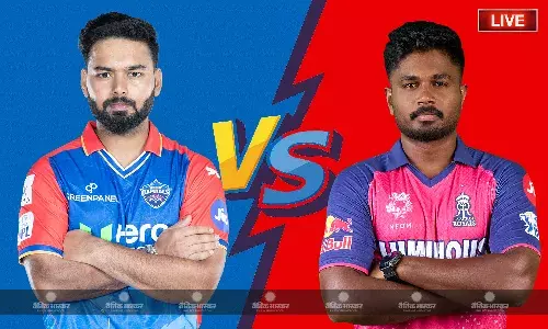 कप्तान संजू सैमसन की धमाकेदार पारी के बावजूद हारी राजस्थान, हाई-स्कोरिंग मुकाबले में जीत के साथ प्लेऑफ की रेस में बरकरार दिल्ली