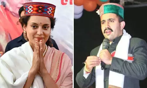 कंगना रनौत पर कांग्रेस प्रत्याशी विक्रमादित्य सिंह ने ली चुटकी, कहा - मुंबई में शूटिंग के लिए वापस जाएं