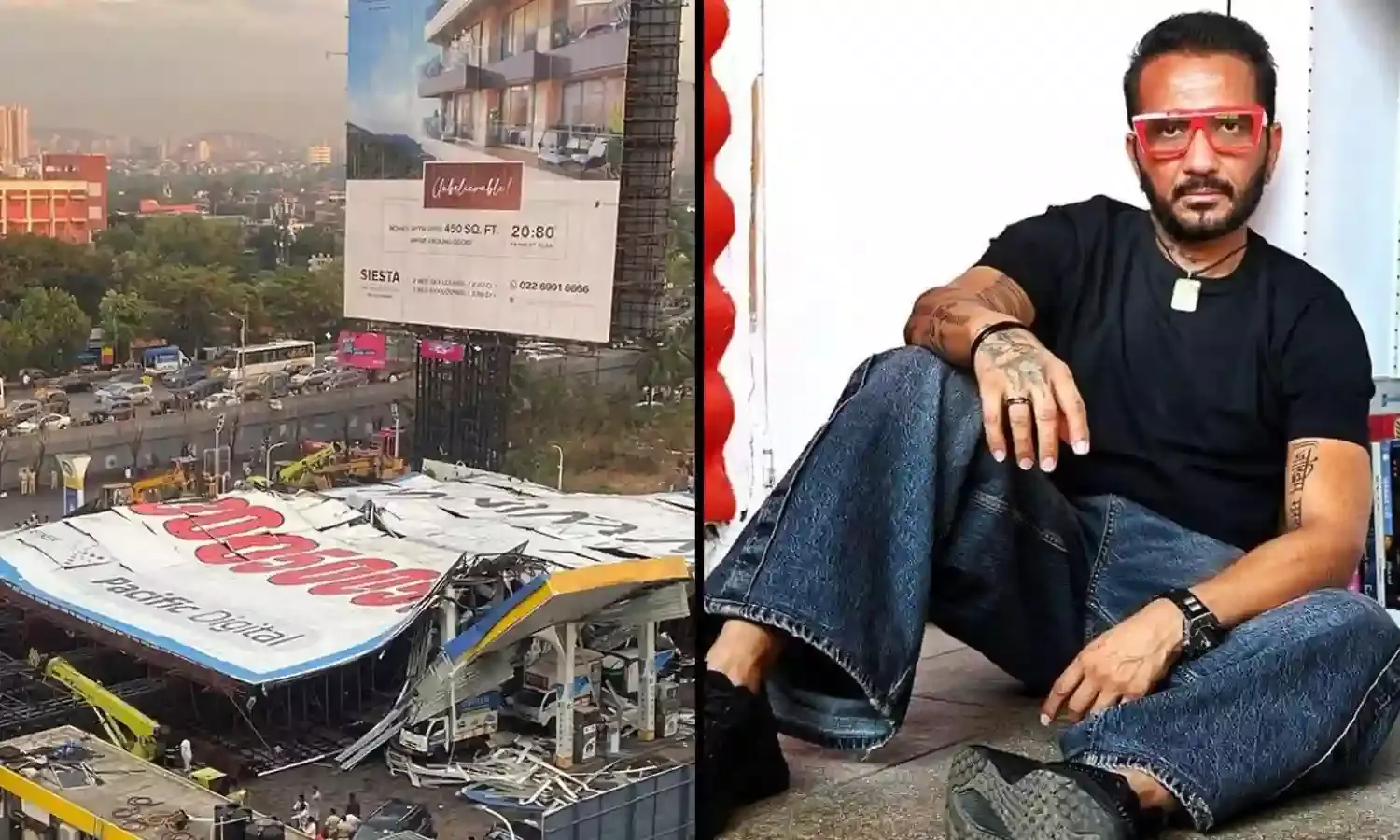 घाटकोपर होर्डिंग हादसे का आरोपी भावेश भिंडे हुआ गिरफ्तार, 16 लोगों की मौत का जिम्मेदार तीन दिन से था फरार