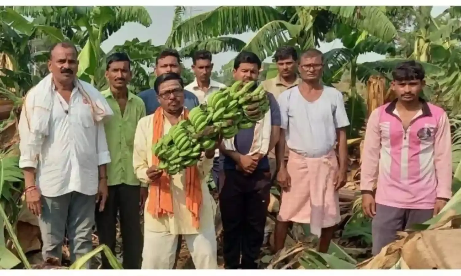 यवतमाल में गूंज और मालकिन्ही में आंधी और बारिश से केले की फसल तबाह